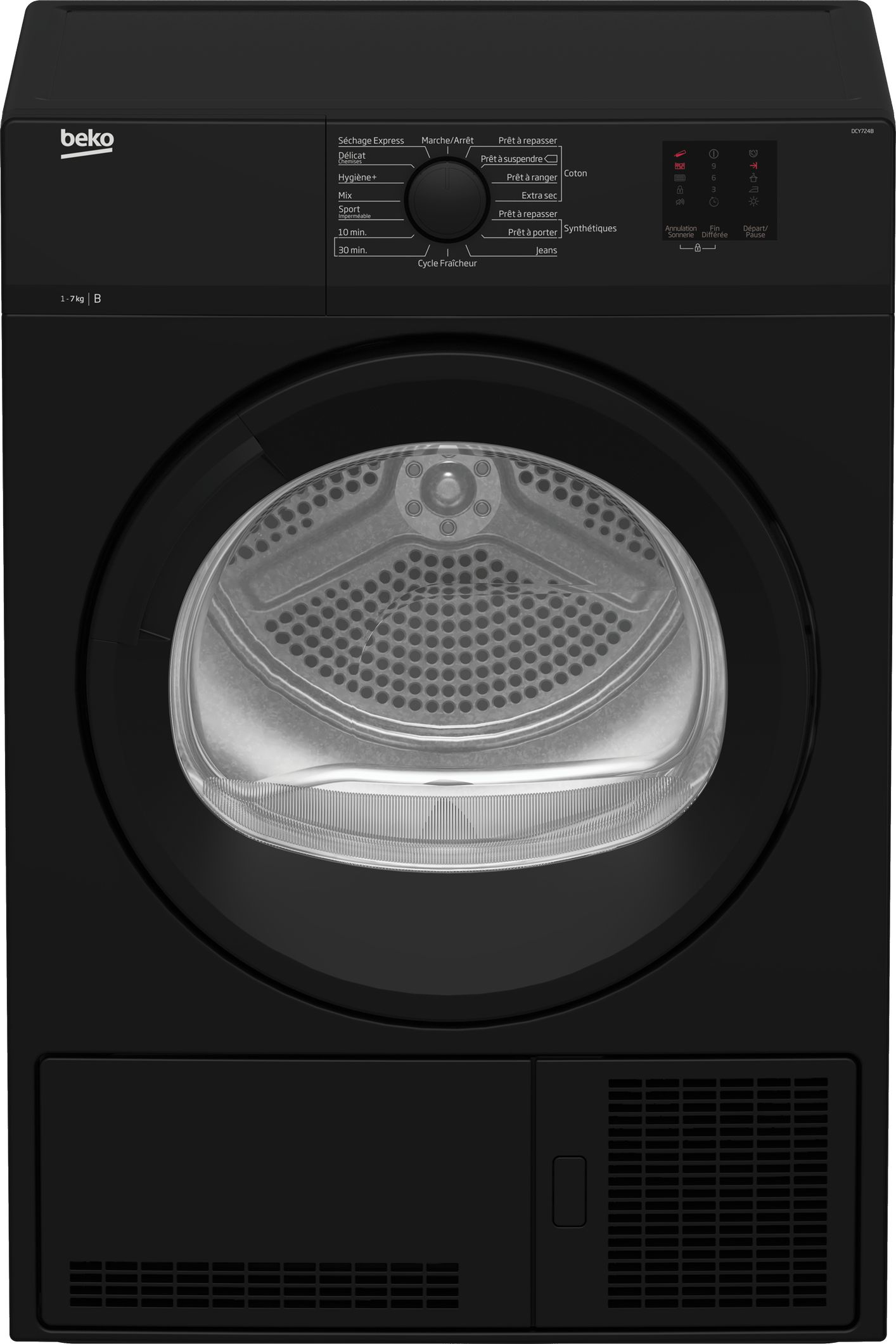 Beko DCY724B tumble dryer Freestanding Front-load