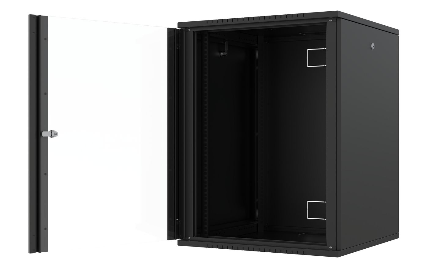 Lanview RWF16U66BL rack cabinet 16U Wall mounted rack Black – image 2