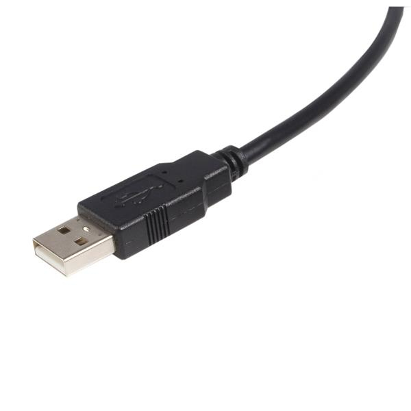 Cable USB-A 2.0 a USB-B 2.0 30cm StarTech USB2HAB1, Cubierta de Plastico, Color Negro