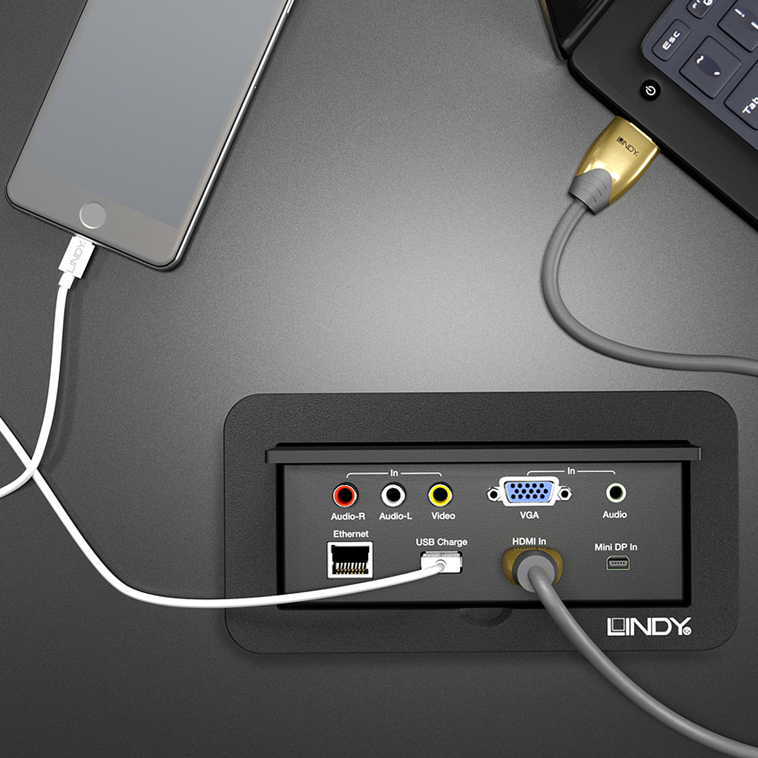 Lindy 4 Port Multi AV to HDMI Conference Table Switch – image 5