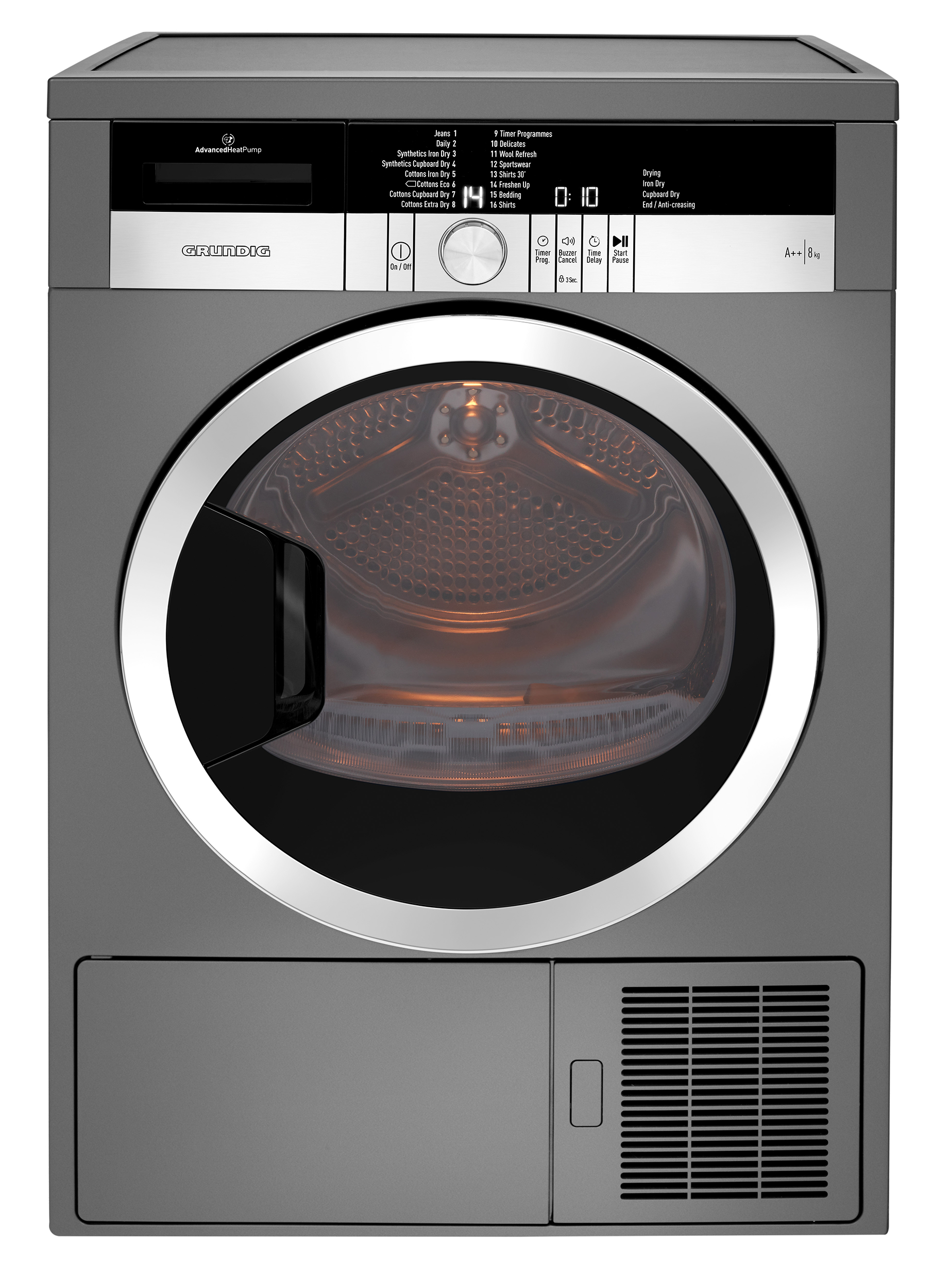 Grundig GTN38250MGCG tumble dryer Freestanding Front-load – image 4