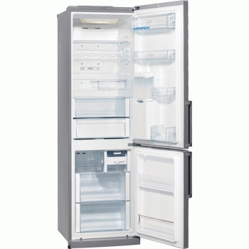 LG GR-F459BUJV fridge-freezer Freestanding Silver – image 2