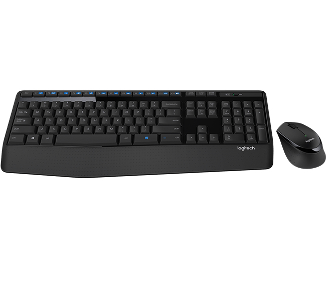 Teclado/mouse logitech mk345 negro inalambrico usb pc/windows/chrome