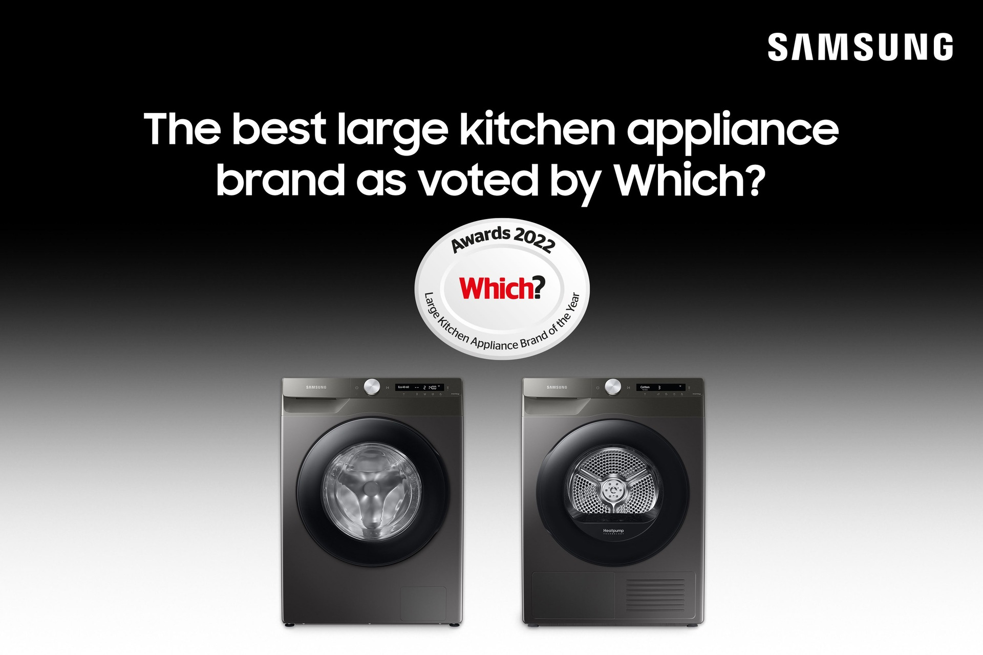 Samsung Series 5 WW90TA046AX/EU ecobubble™ Washing Machine & DV90TA040AX/EU, Heat Pump Tumble Dryer – image 3