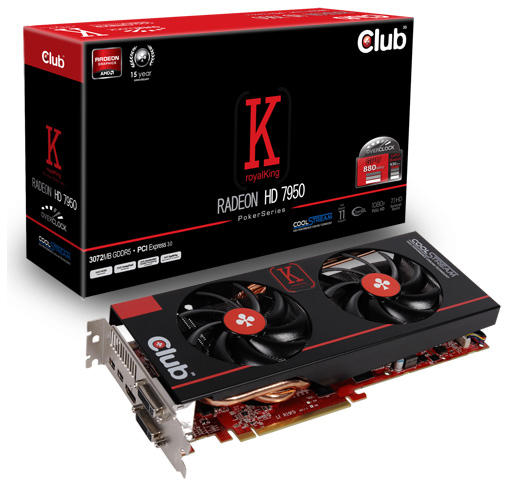 CLUB3D CGAX-7957O2 graphics card AMD Radeon HD7950