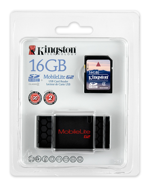 Kingston Technology USB 2.0 Card reader + 16GB SDHC – image 5