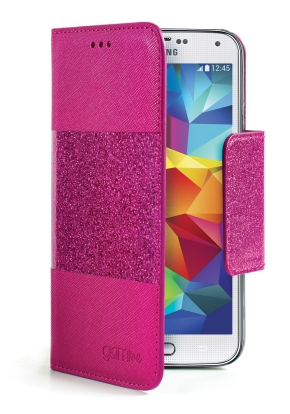Celly GLAGEGS5FX mobile phone case Folio Pink