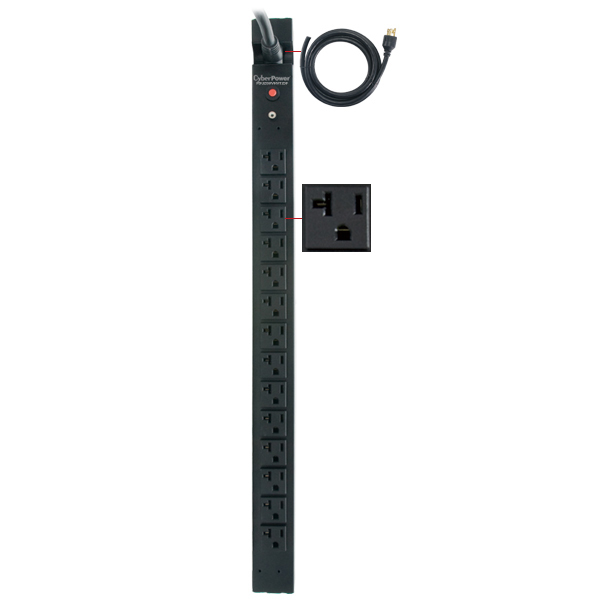 CyberPower PDU20BVT14F power distribution unit (PDU) 14 AC outlet(s) 0U Black – image 2