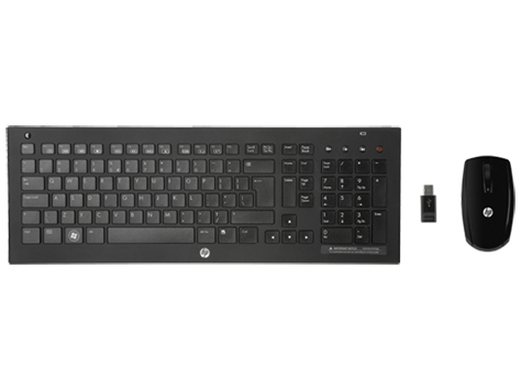 HP C7000 keyboard Mouse included RF Wireless QWERTY Norwegian Black