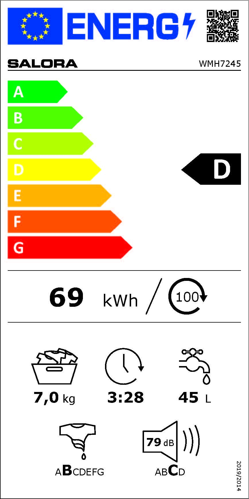 Salora WMH7245 washing machine Front-load – image 3
