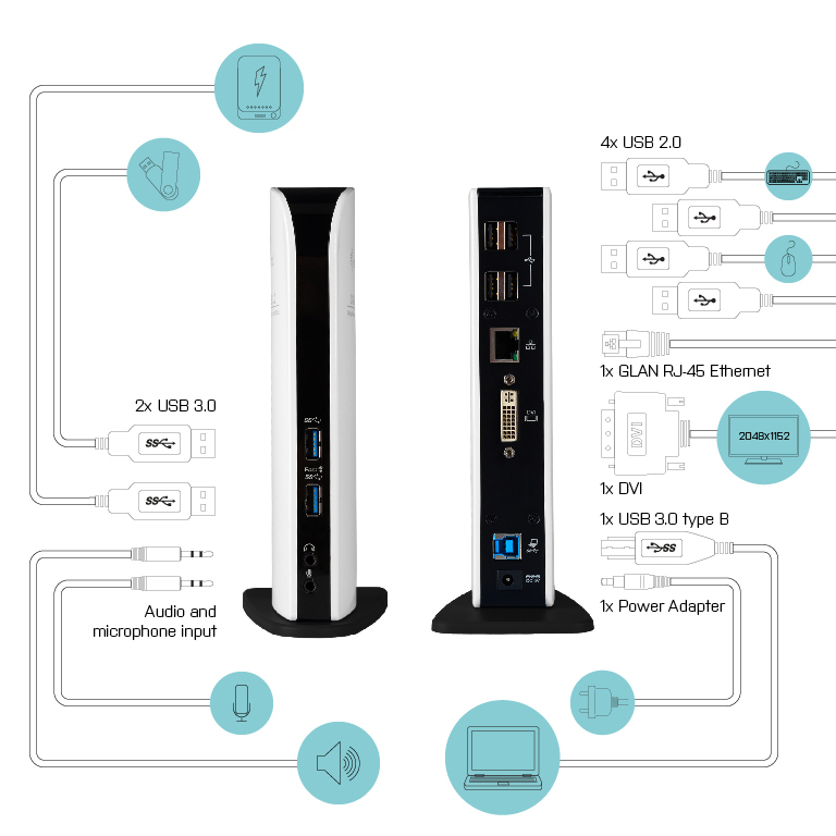 i-tec Advance USB 3.0 HD Video Docking Station – image 6