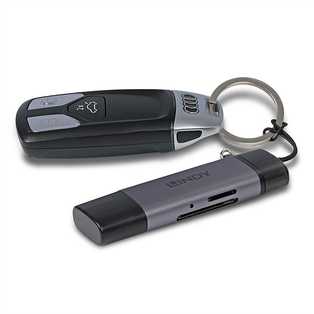Lindy USB 3.2 Type C and A SD / Micro SD Card Reader – image 5