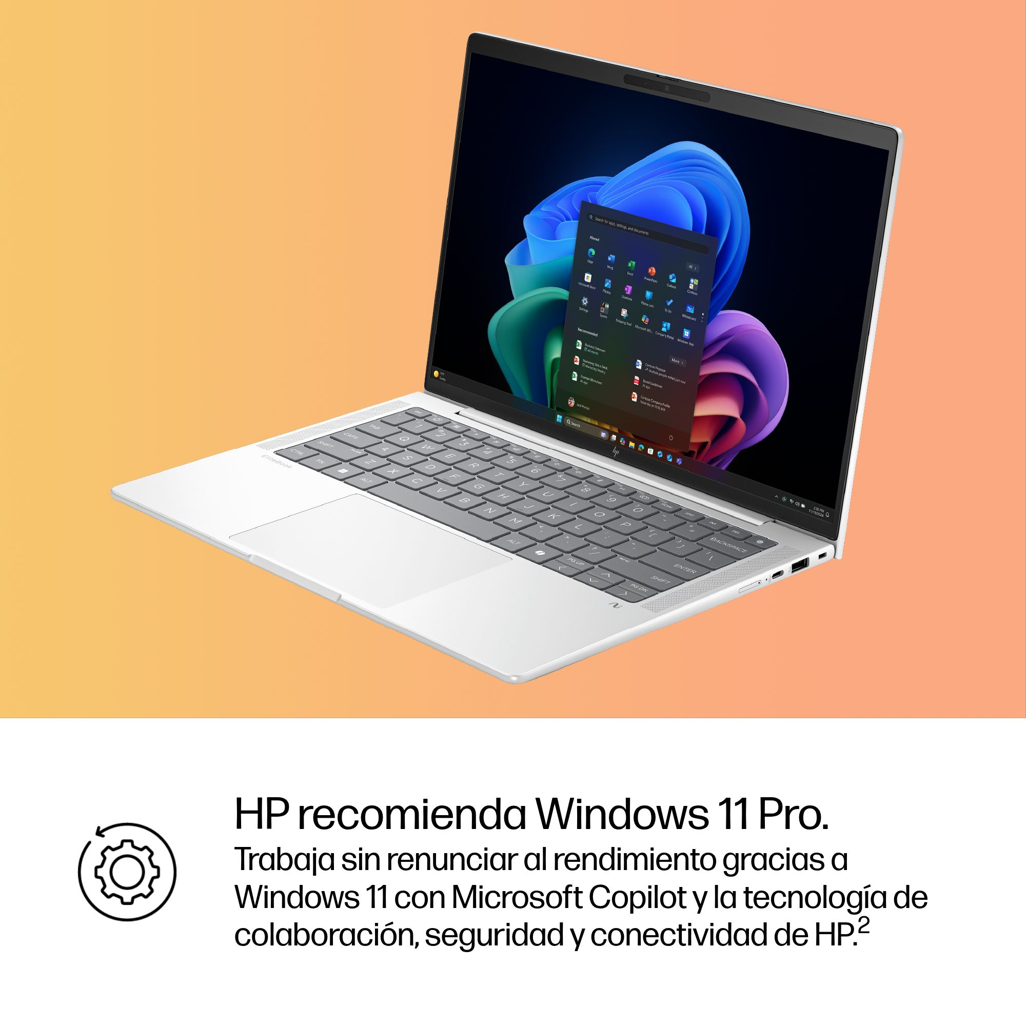Portátil - HP Elitebook X G1i AI Profesional, 14 " WUXGA, Intel® Core™ Ultra 5 226V, 16GB RAM, 512GB SSD, Arc™ GPU, Windows 11 Pro - imagen 8