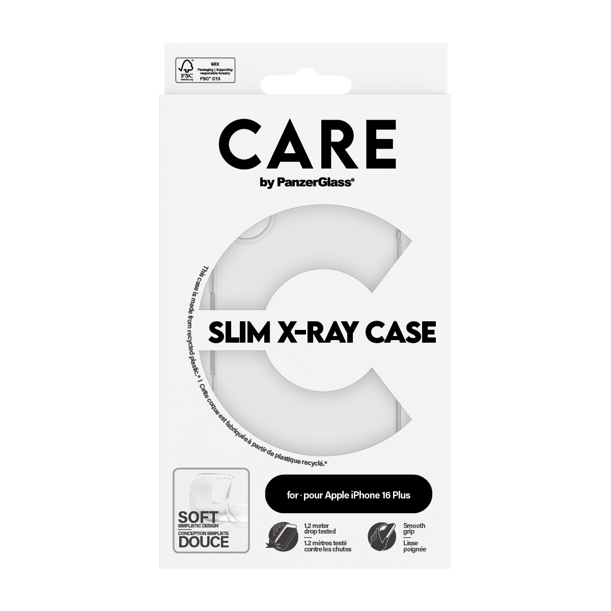 PanzerGlass CARE by PanzerGlass® Fashionable Case Transparent X-Ray Soft Basic iPhone 16 Plus – image 3