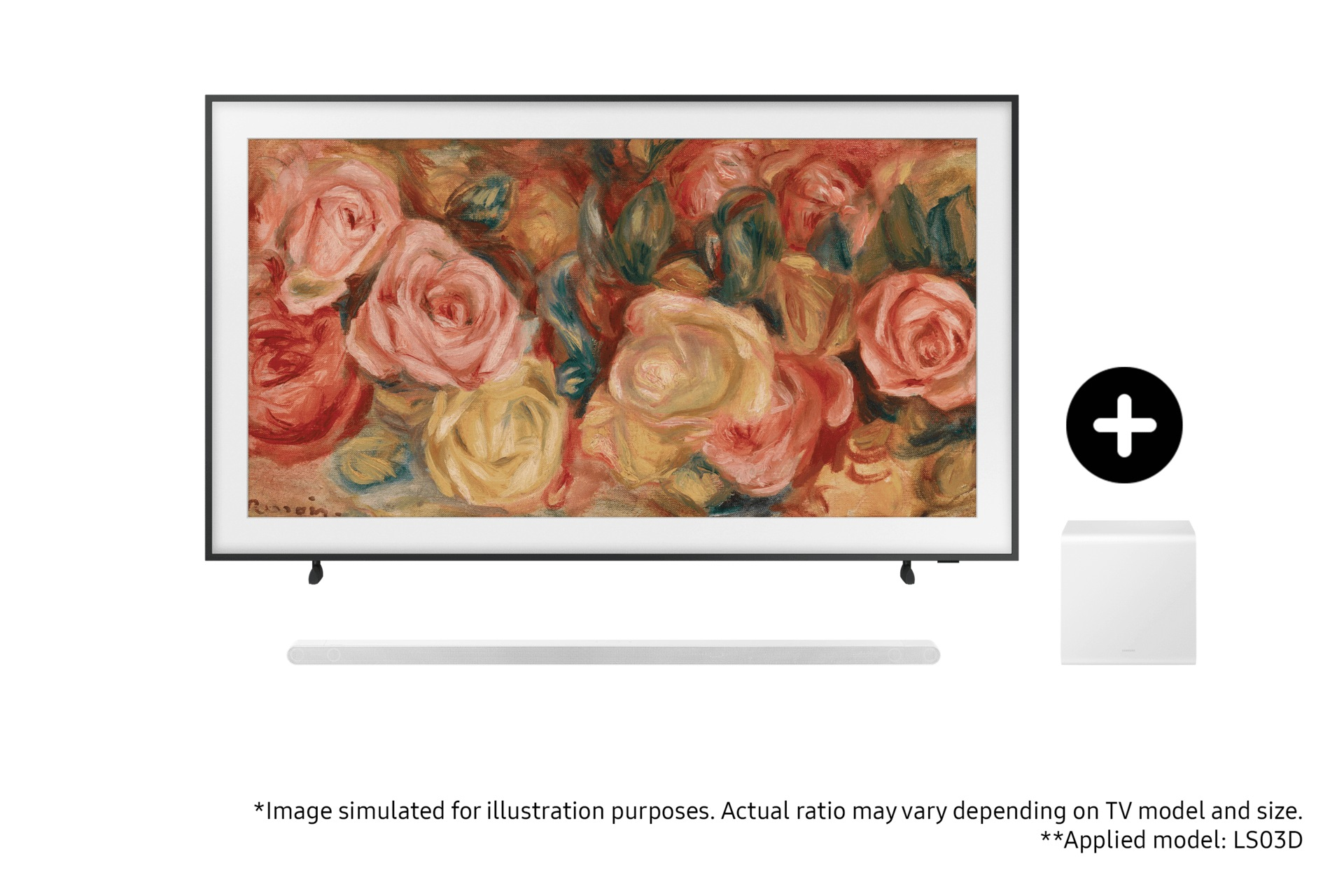 Samsung The Frame 2024 85 QLED 4K TV and S801D Ultra Slim Soundbar with Subwoofer – image 1