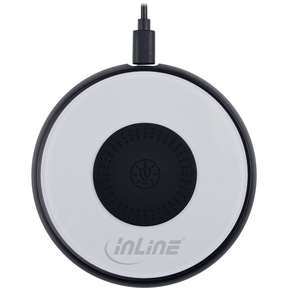 InLine 33393V mobile device charger Universal Black, White USB Wireless charging Indoor – image 2