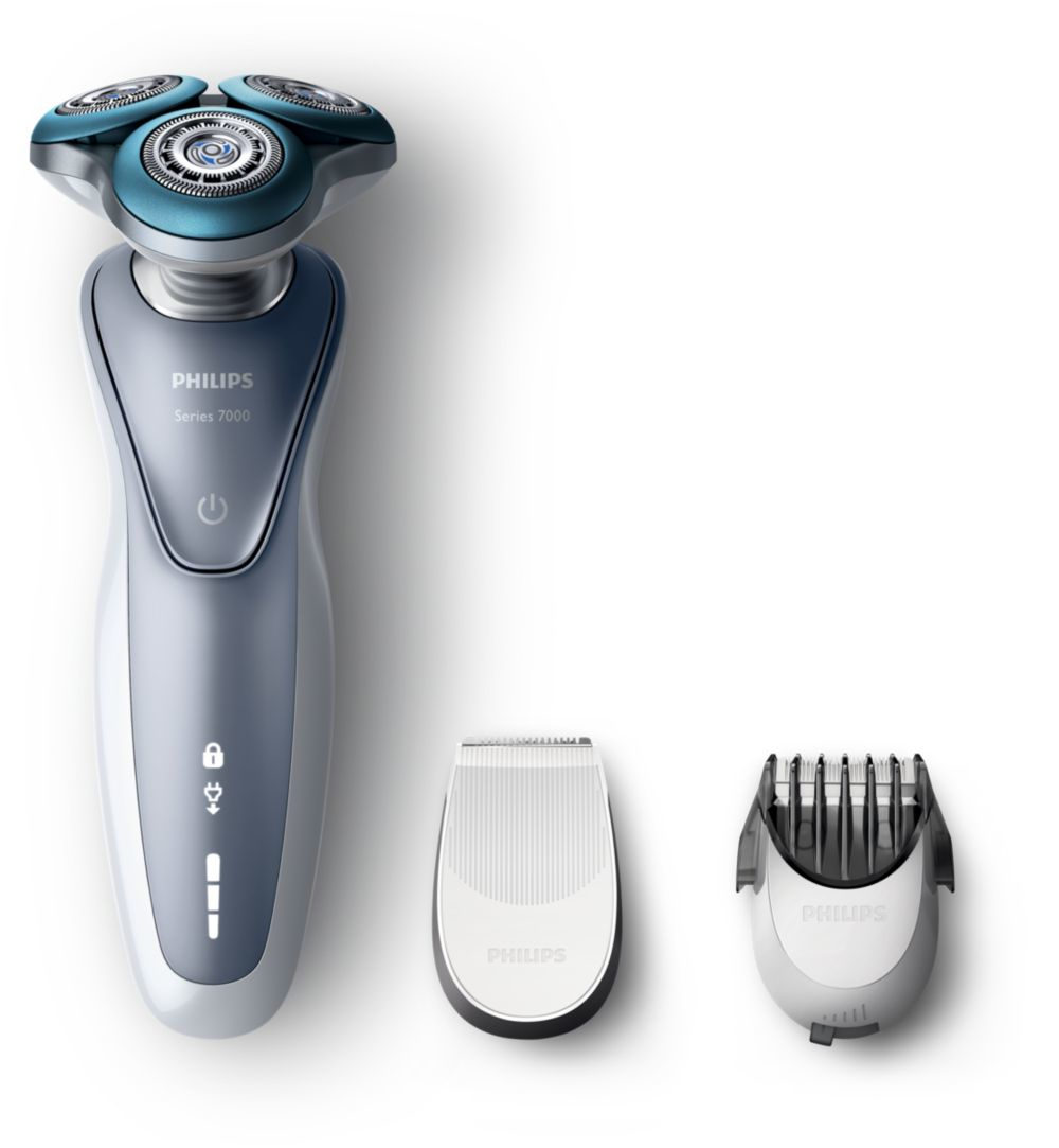 Philips SHAVER Series 7000 S7550/50 men's shaver Rotation shaver Trimmer Blue, White