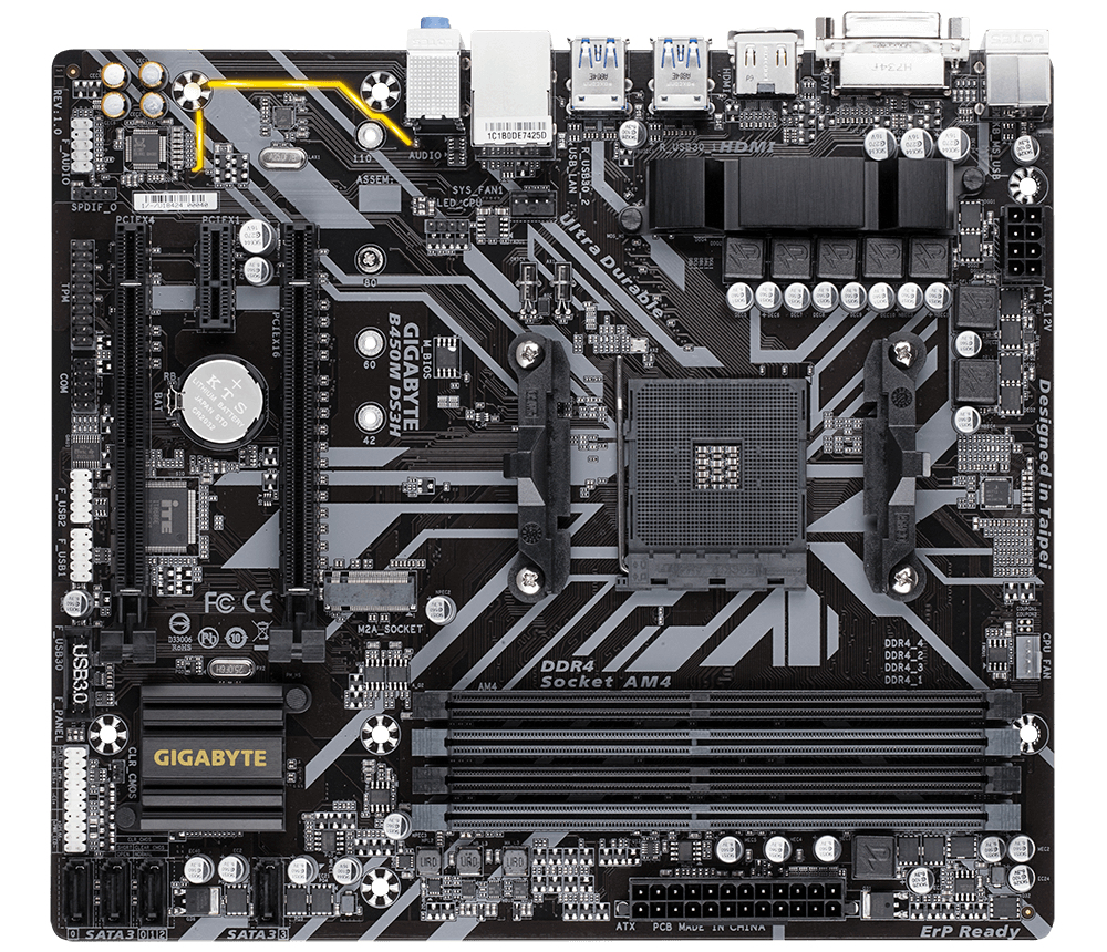 GIGABYTE B450M DS3H – image 2