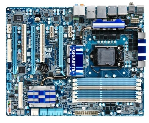 GIGABYTE GA-P55A-UD6 motherboard Intel® P55 LGA 1156 (Socket H) ATX – image 1