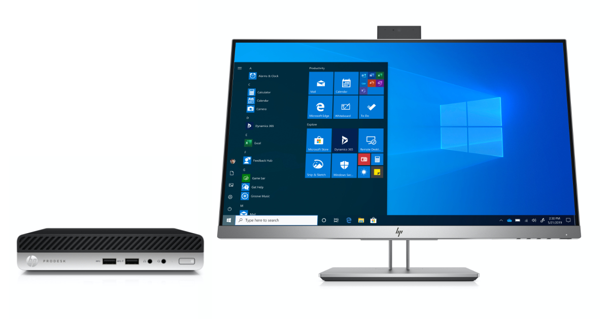 HP 400 G5 + EliteDisplay E243d