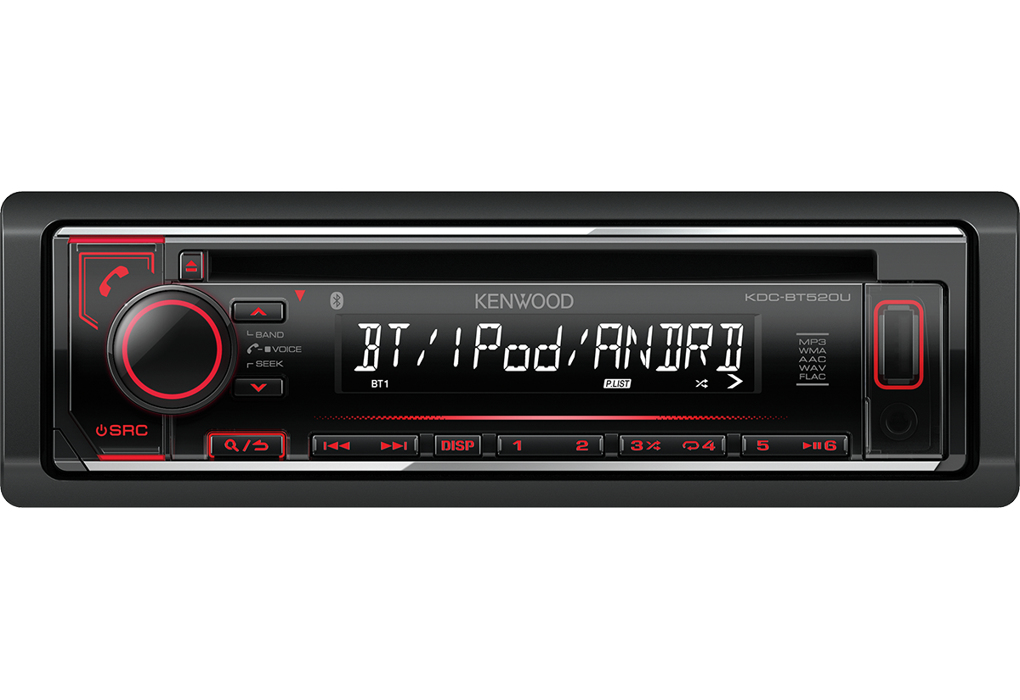 Kenwood KDC-BT520U car media receiver Black