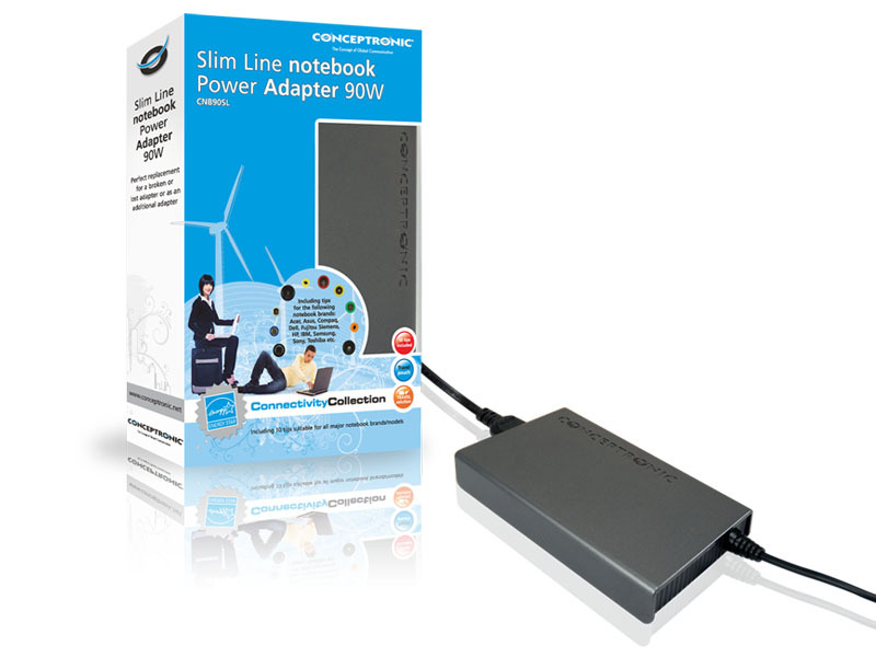 Conceptronic Universal Slim Notebook Power Adapter – image 3