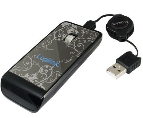 LogiLink ID0056 mouse Ambidextrous USB Type-A Optical 800 DPI