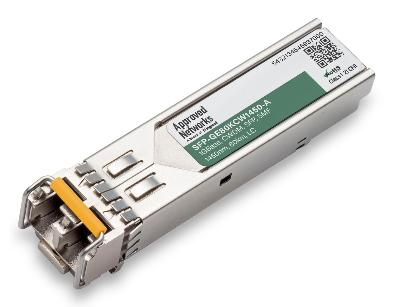 Legrand SFP-GE80KCW1450-A network transceiver module Fiber optic 1250 Mbit/s 1450 nm