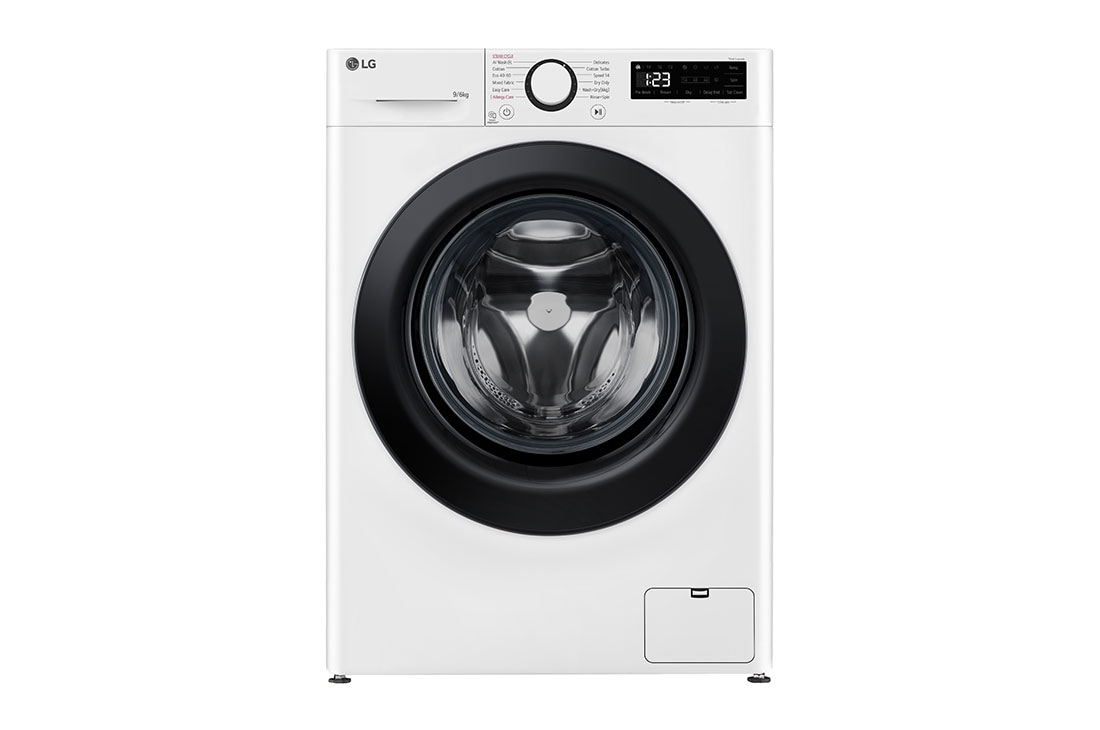 LG F4DR509SBW washer dryer Freestanding Front-load Black, White – image 1