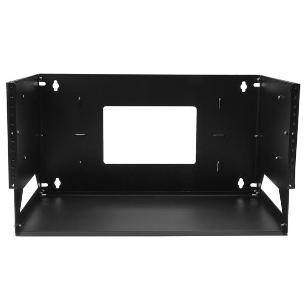 StarTech.com 2-Post 4U Open Frame Wall Mount Network Rack with Built-in Shelf, Wall Mount Data Rack with Adjustable Depth for AV / Computer / IT Equipment, Smal – image 2