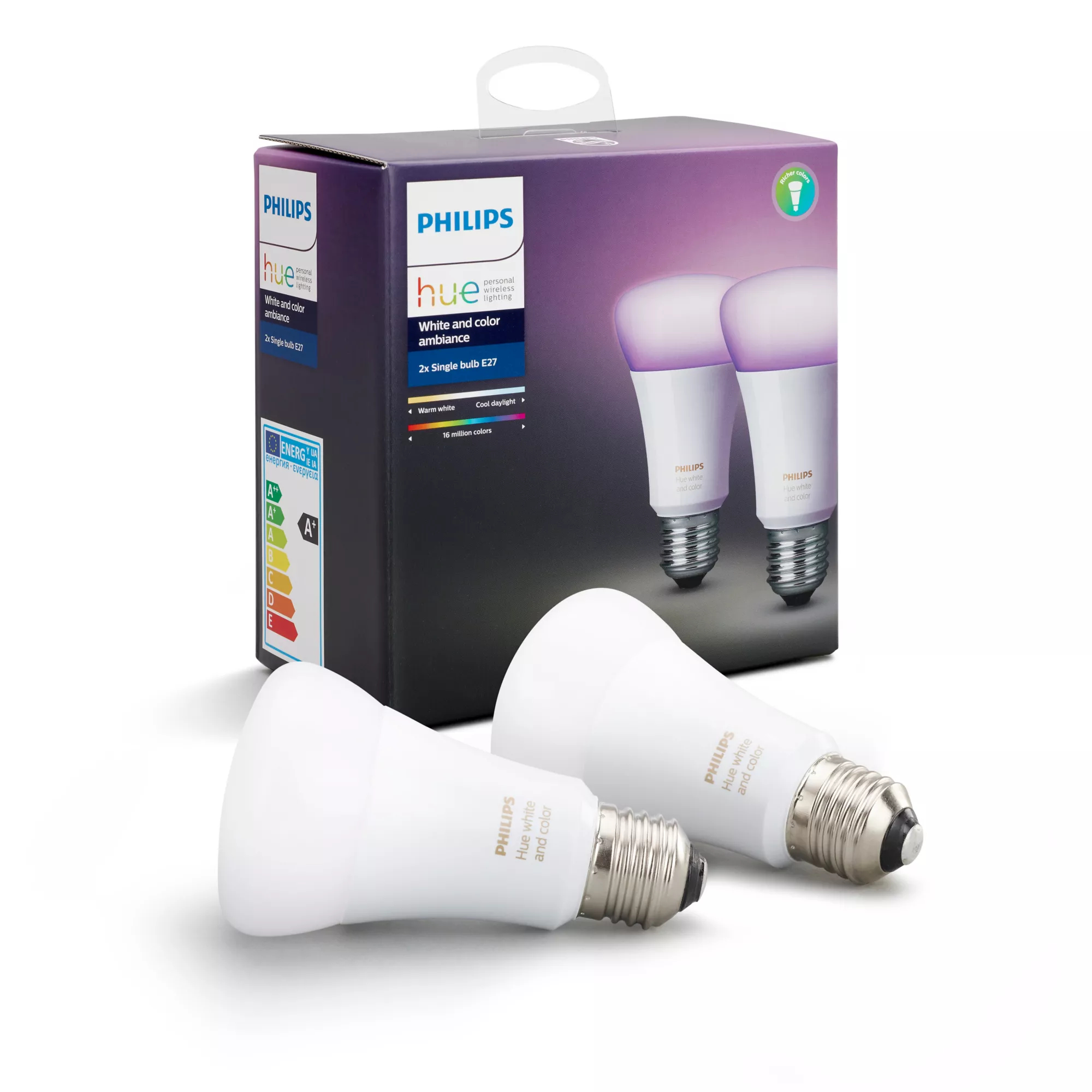 Philips by Signify Philips Hue White and colour ambience Dual Pack E27 – image 3