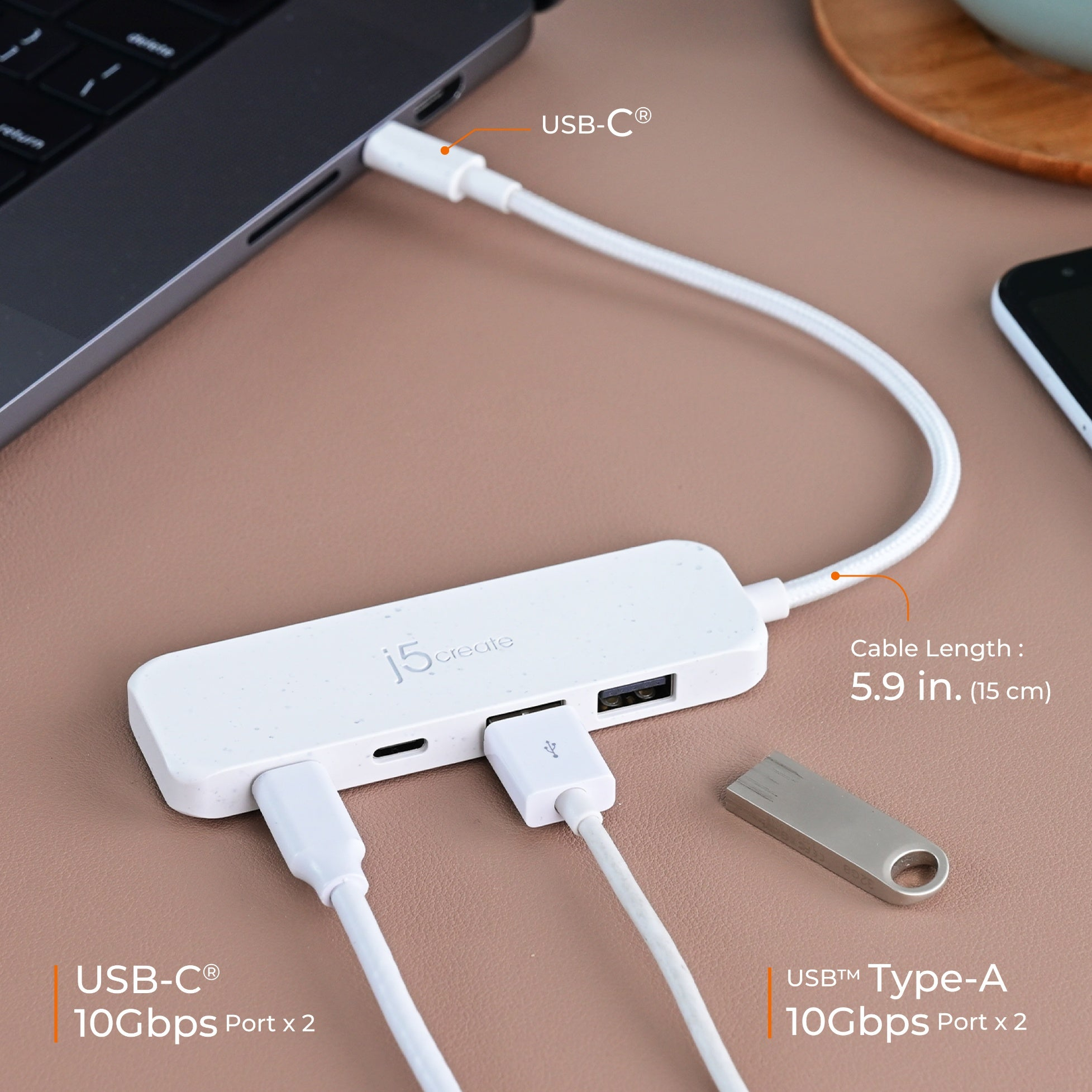 j5create JCH342ER interface hub USB Type-C 625 Mbit/s Pink – image 5