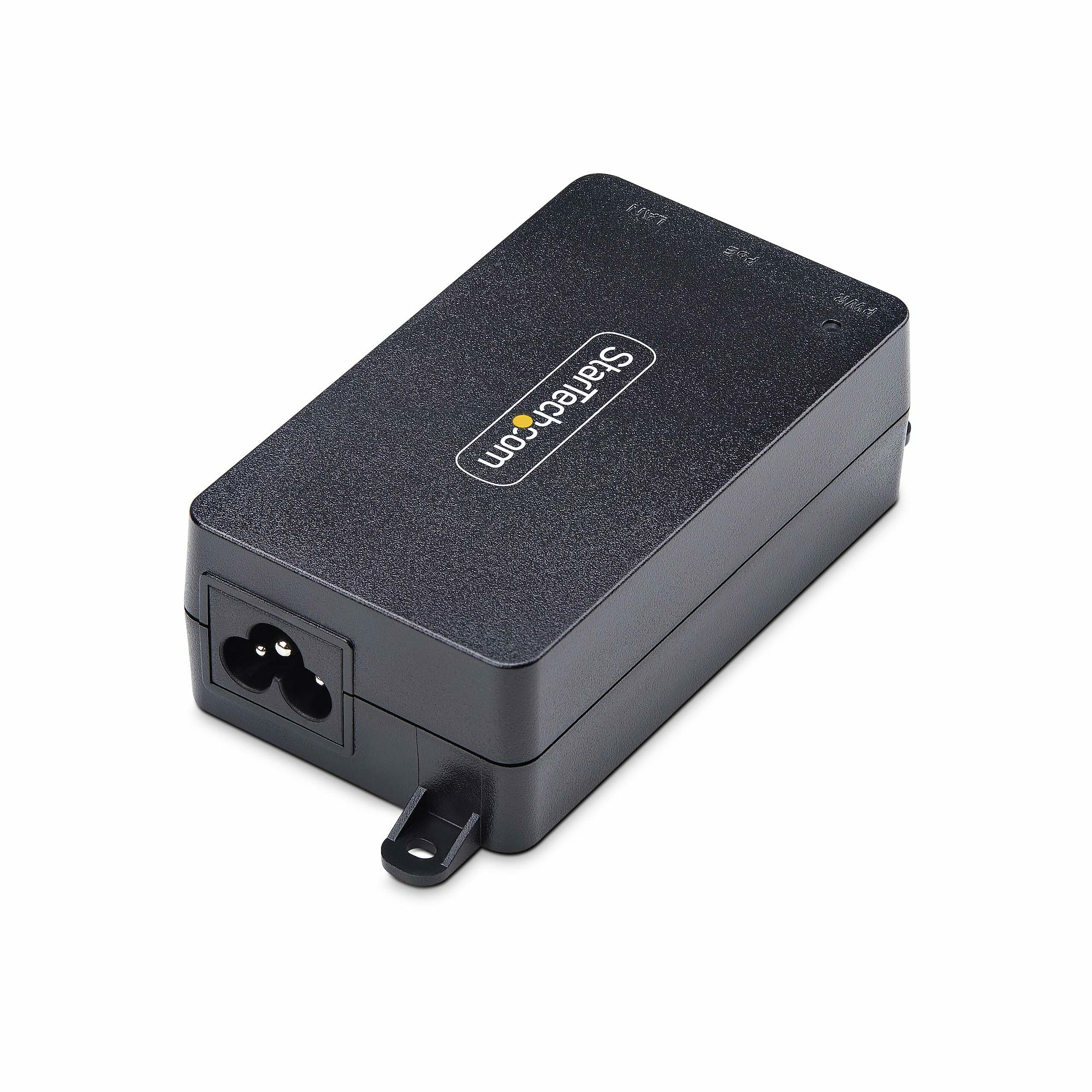 StarTech.com 1-Port Gigabit PoE+ Injector, 10M/100M/1G Ethernet, PoE/PoE+ (802.3af/802.3at) – image 2