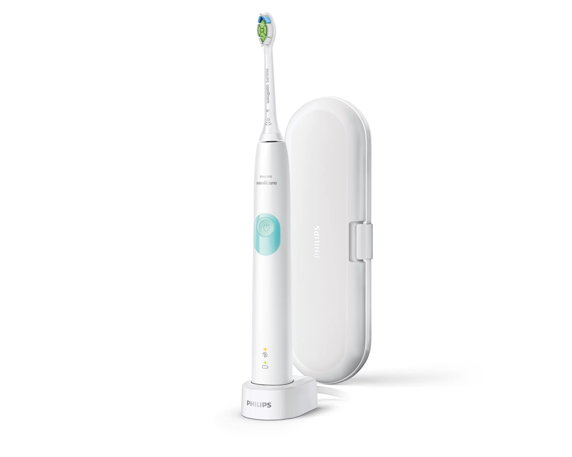 Philips 4300 series HX6807/28 electric toothbrush Adult Sonic toothbrush Mint colour, White