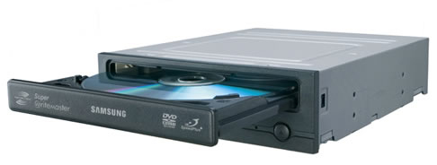 Samsung 22x DVD±RW SATA Writer Bulk Black