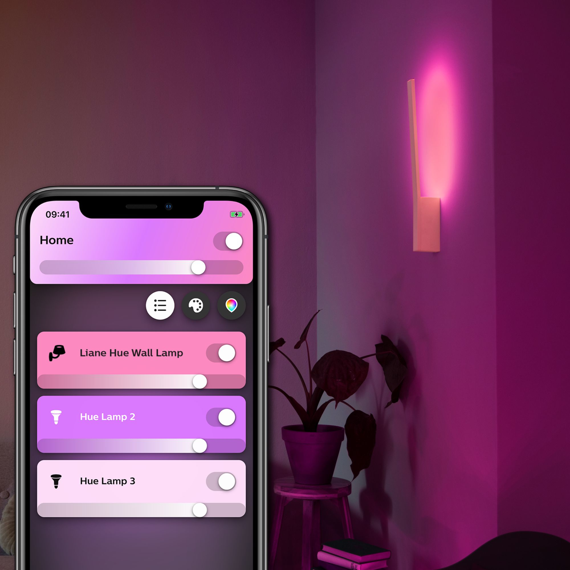 Philips by Signify Philips Hue White and colour ambience Liane wall light – image 9