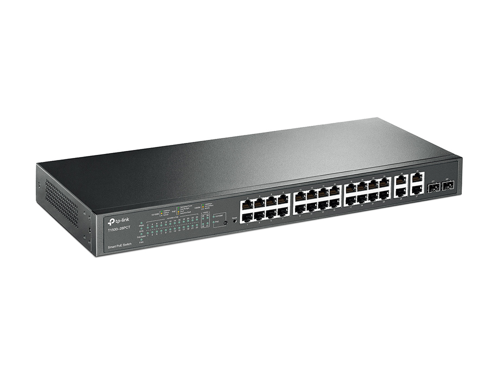 TP-Link 24-Port 10/100Mbps + 4-Port Gigabit Smart PoE+ Switch – image 2