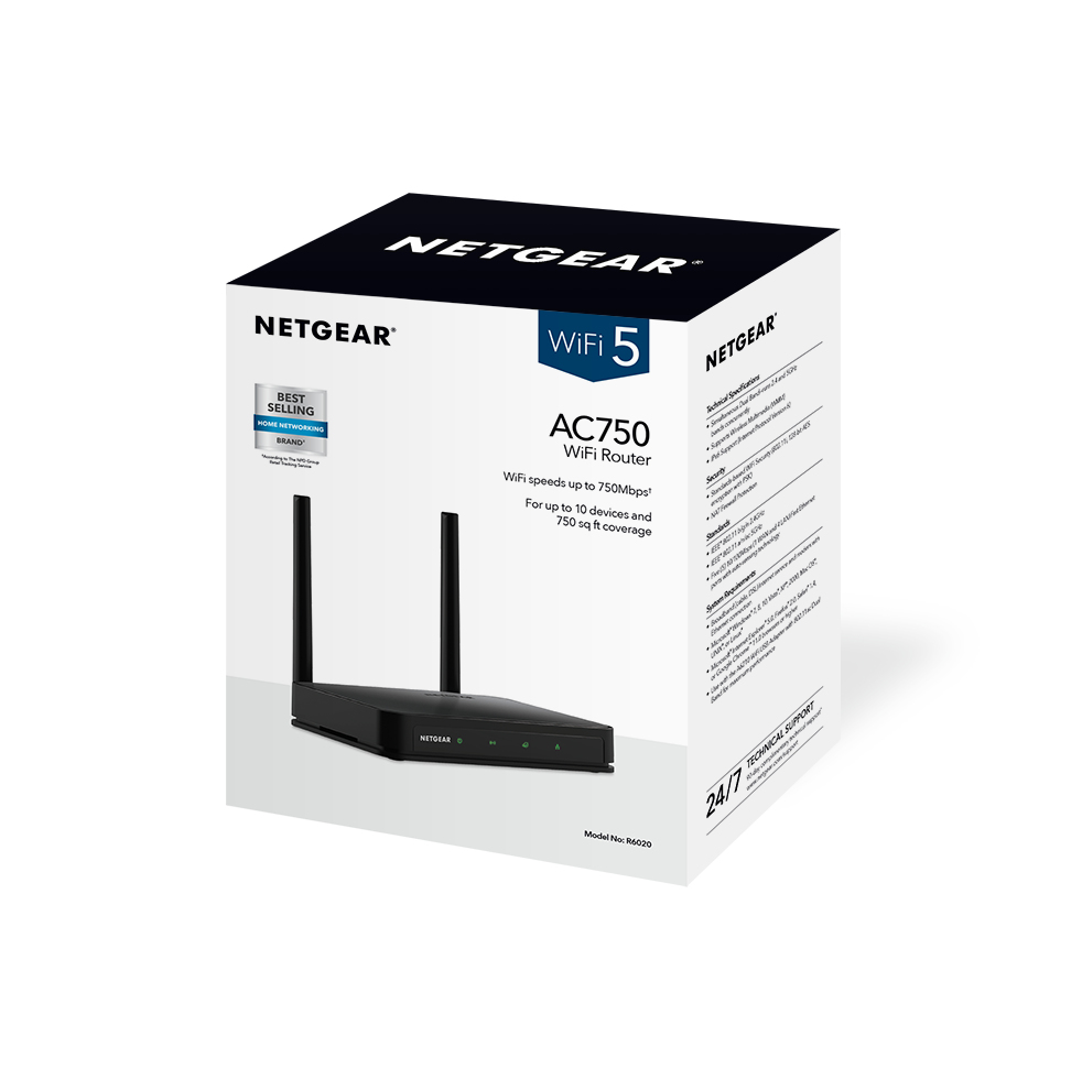 NETGEAR R6020 wireless router Fast Ethernet Dual-band (2.4 GHz – image 2
