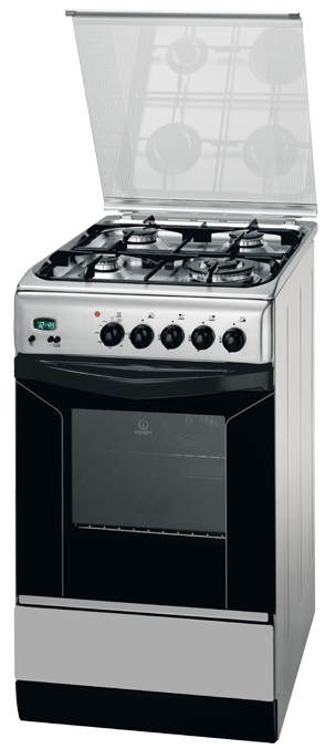 Indesit K3T35S(X)/O cooker Freestanding cooker Electric Gas Stainless steel