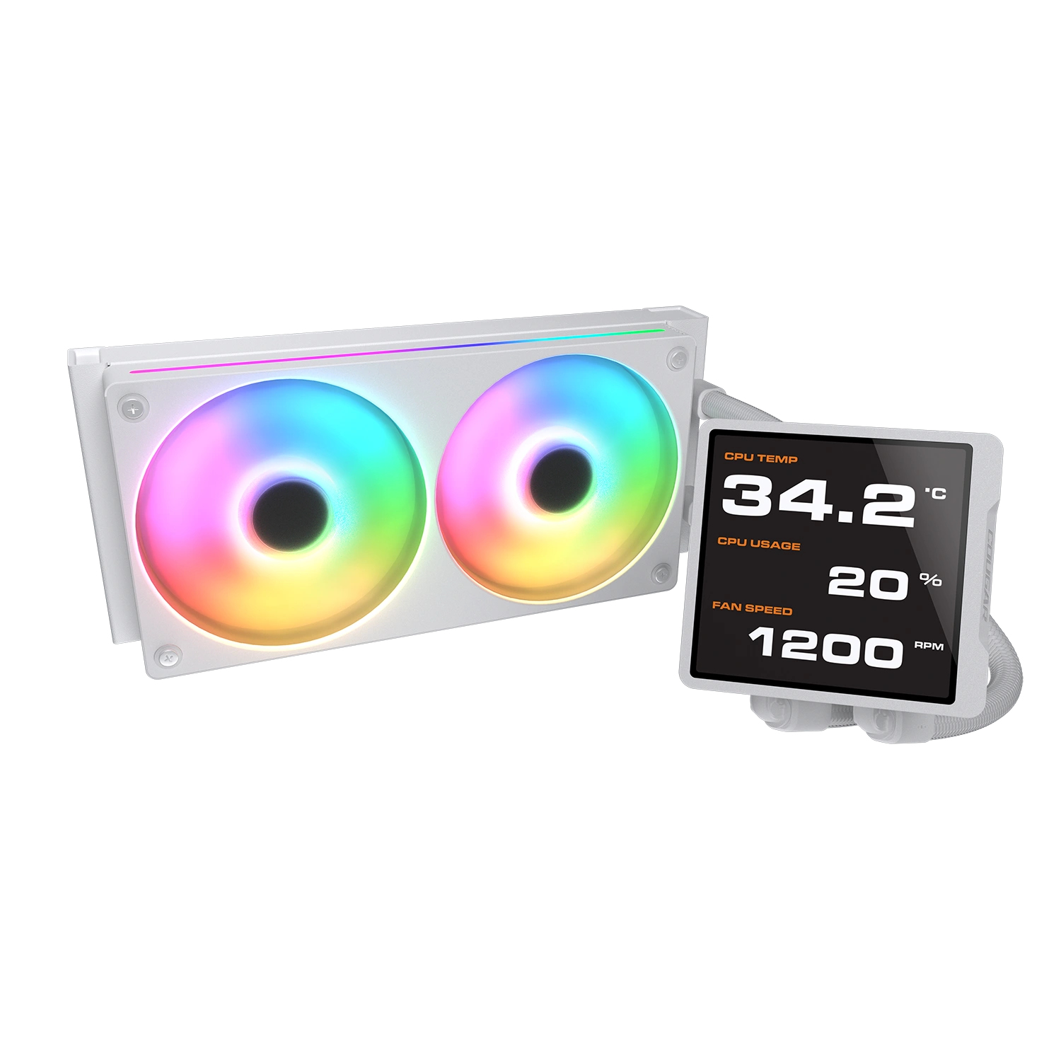 COUGAR CPU Wasserkühlung Poseidon Vistek Pro 240,ARGB,Weiß