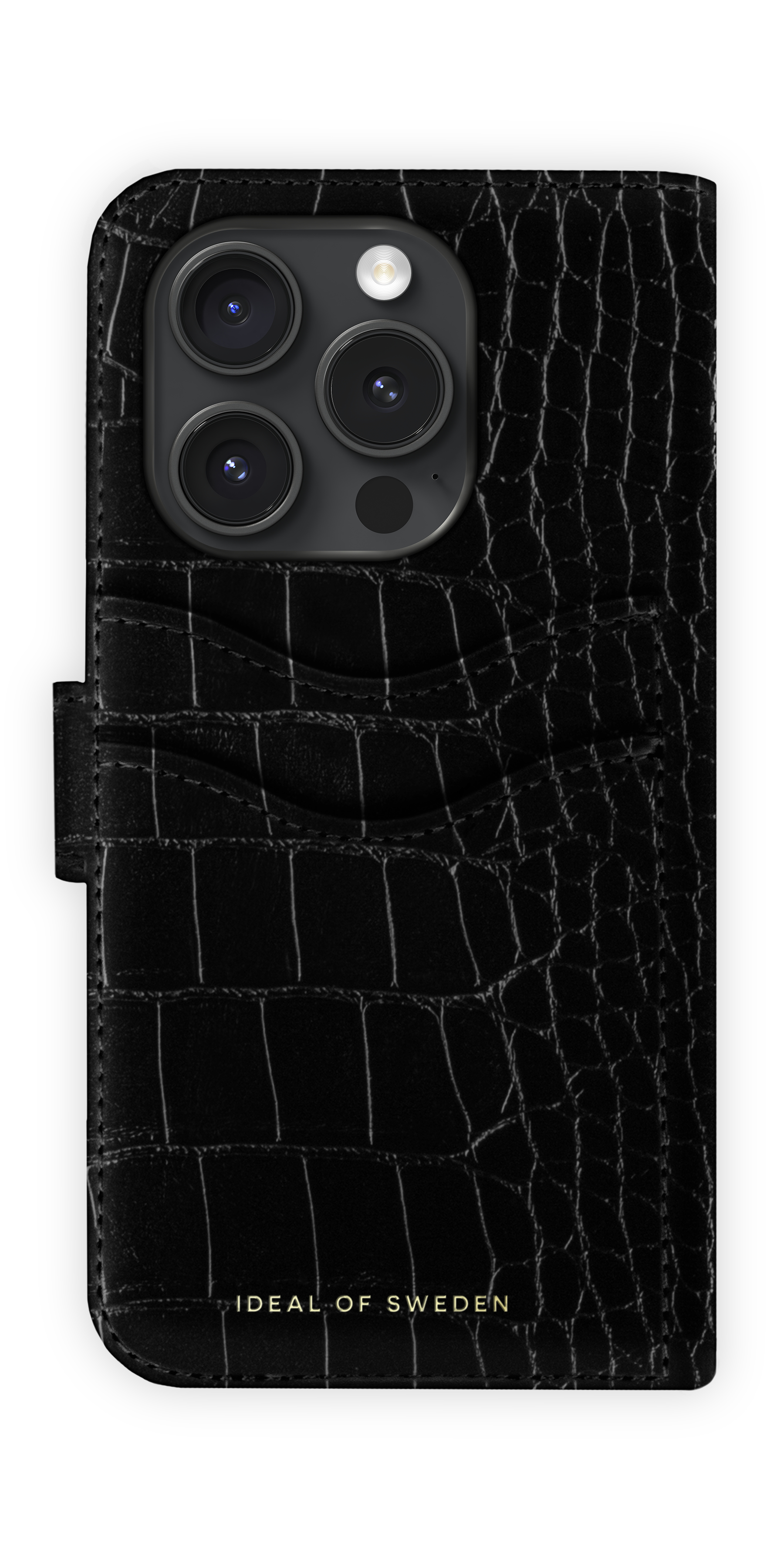 iDeal of Sweden Magnet Wallet+ iPhone 15 Pro Black Croco – image 2