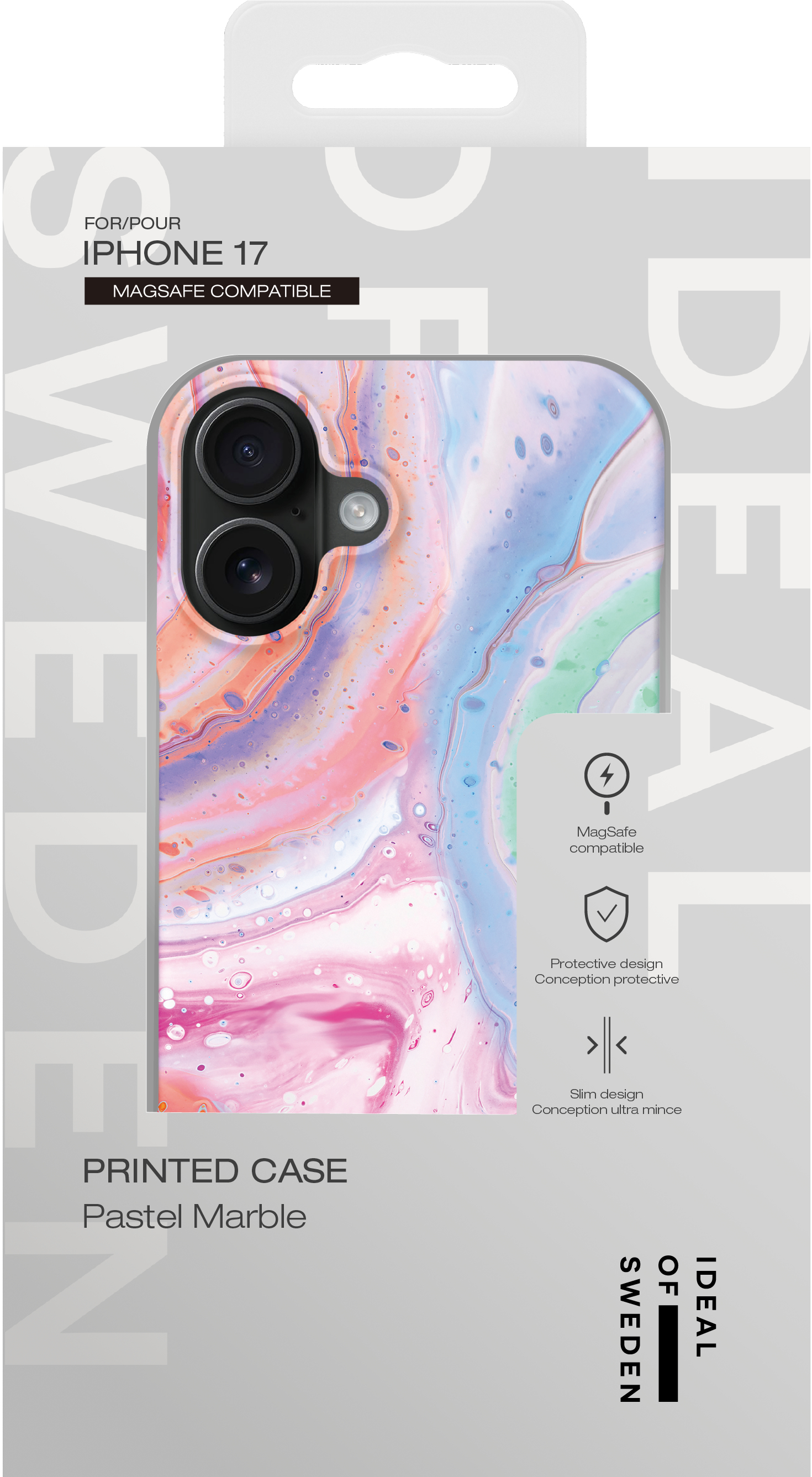 iDeal of Sweden Printed Case iPhone 17 Pastel Marble – image 3