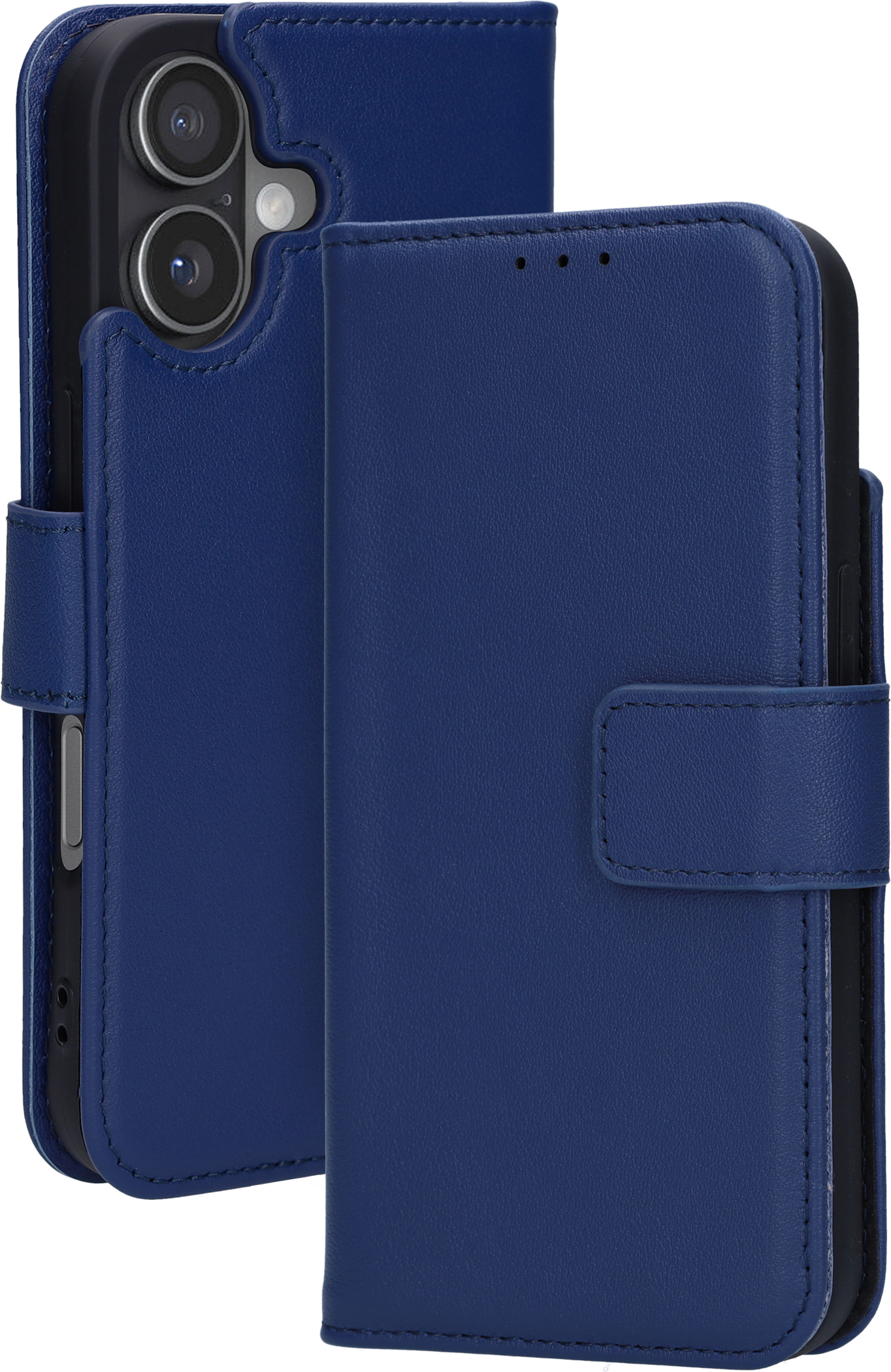 Mobiparts Leather Wallet Case Apple iPhone 17 Blue (MagSafe Compatible) V2 – image 1