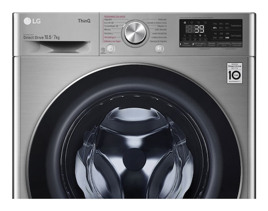 LG F4DV7010S2S washer dryer Freestanding Front-load Stainless steel – image 3