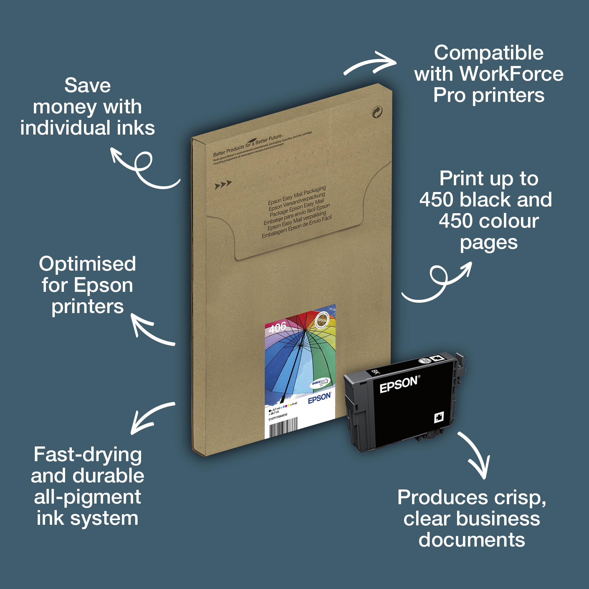 Epson Multipack 4-colour 406 Umbrella DURABrit – image 3