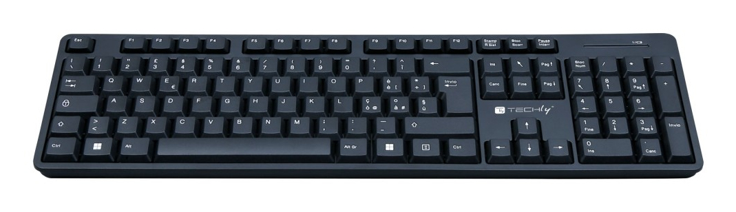 Techly ICTWC003 keyboard Mouse included Universal RF Wireless QWERTY Italian Black – image 6