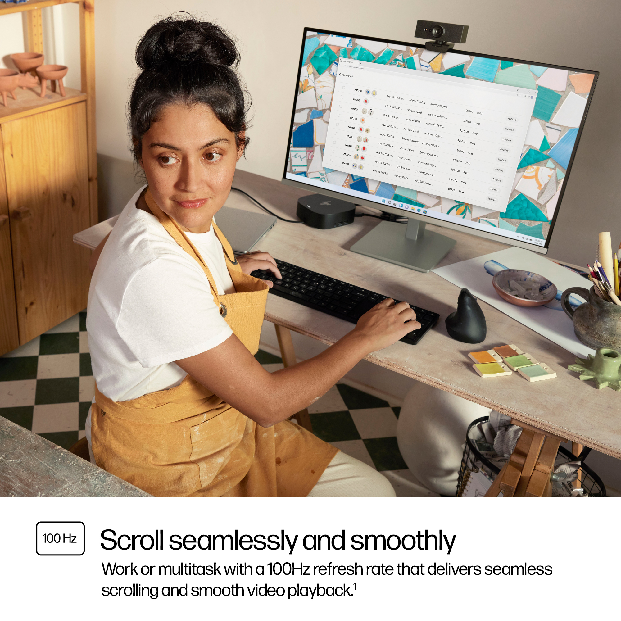 HP Series 5 23.8 inch FHD Height Adjust Monitor - 524sh – image 7