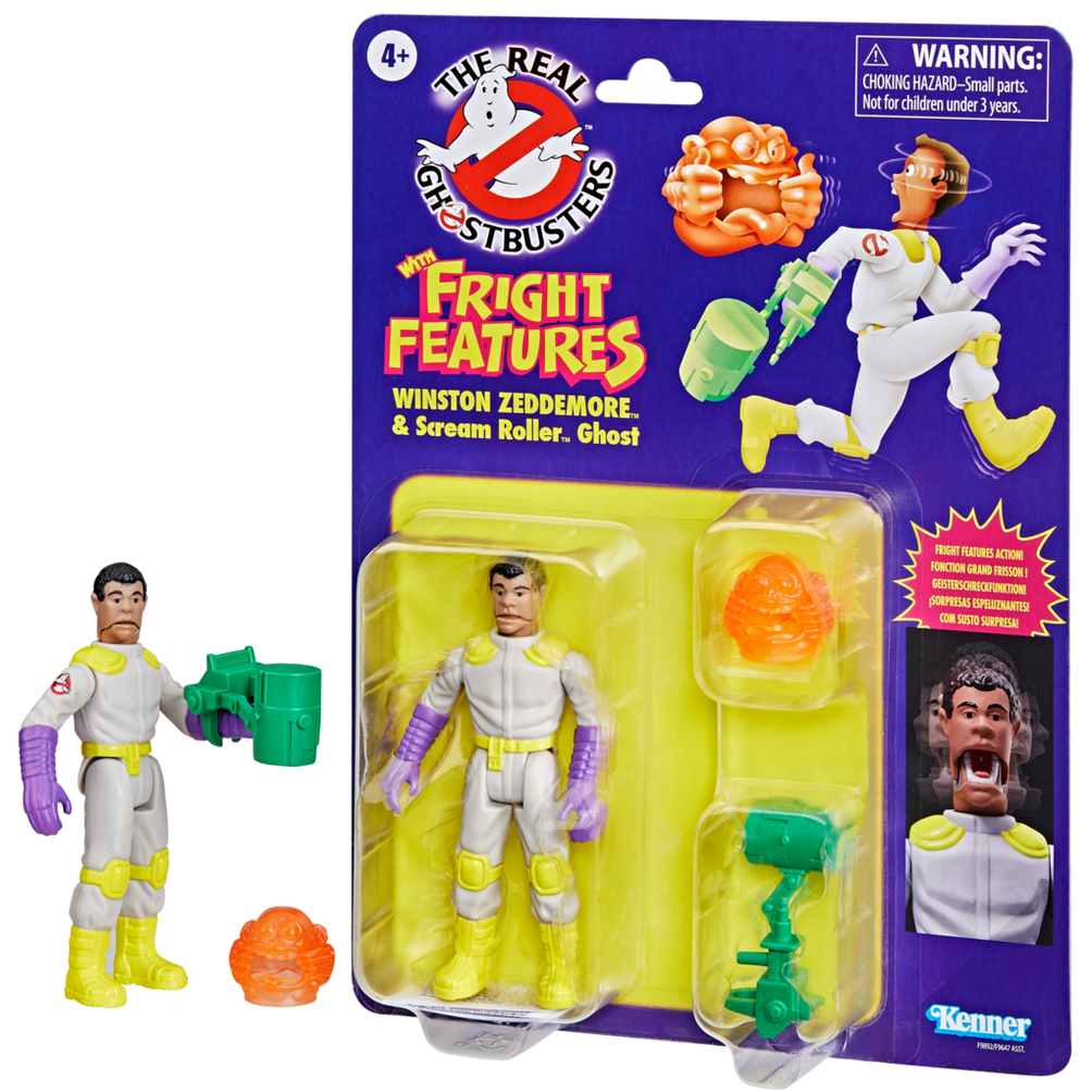 Resim Hasbro Ghostbusters Kenner Classics Winston Zeddemore & Scream Roller Hayalet Figür Seti