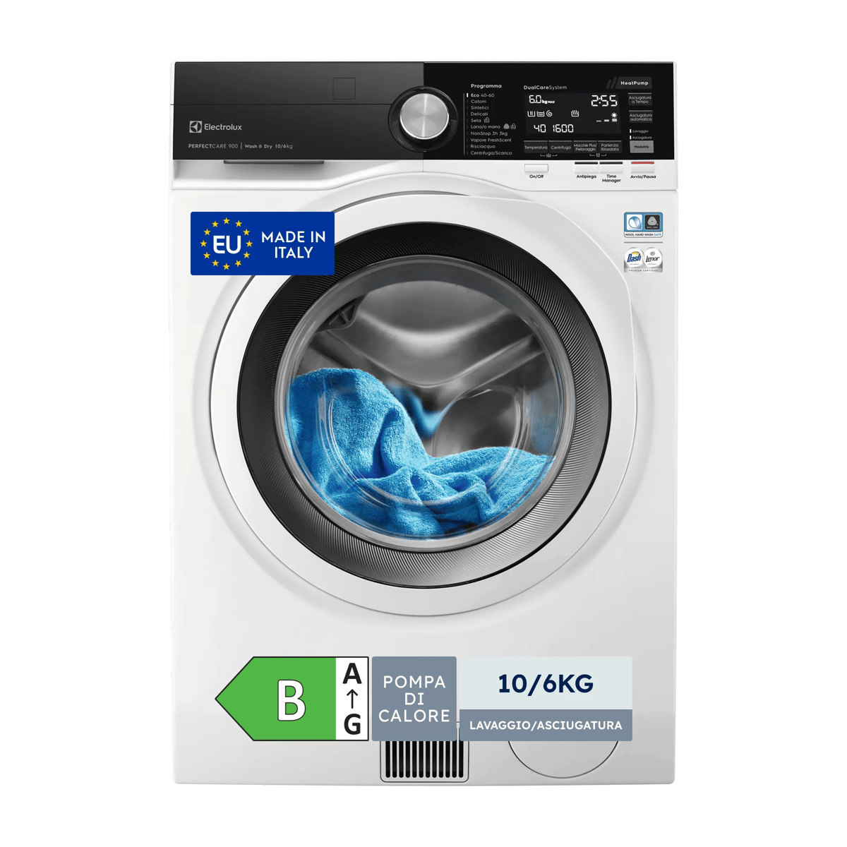 Electrolux EW9W216BW washer dryer Freestanding Front-load White