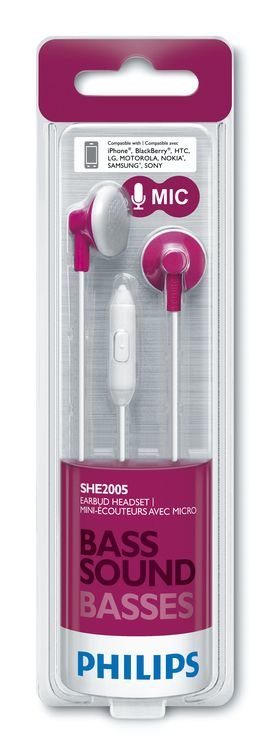 Philips SHE2005PK/28 headphones/headset Wired In-ear Pink – image 2